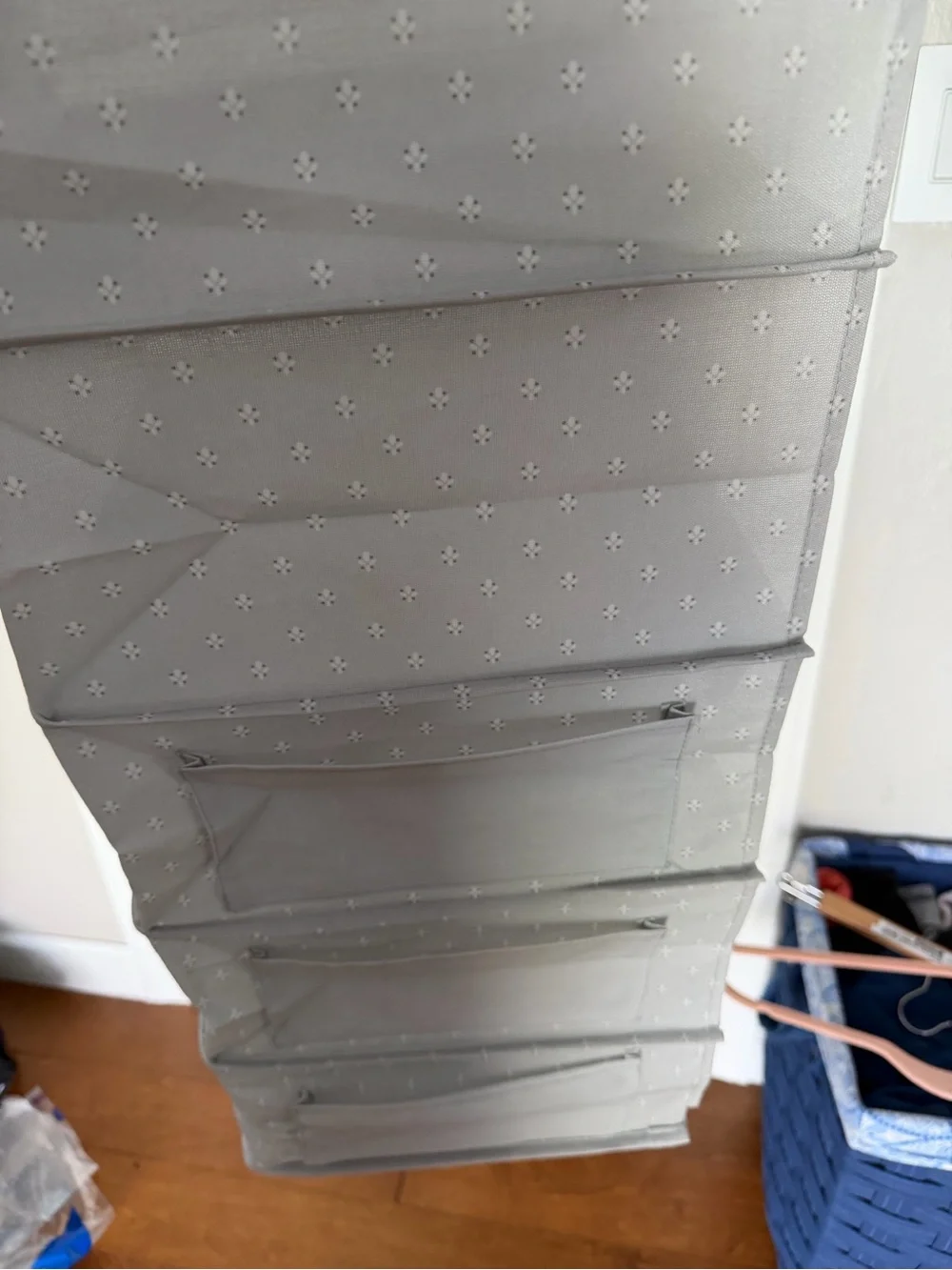 Target Gray Hanging Closet Shelf Organizer